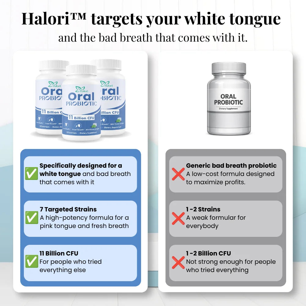 Halori™ Oral Probiotic fix tonsil stones at the source