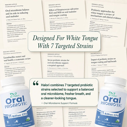 Halori™ Oral Probiotic fix tonsil stones at the source
